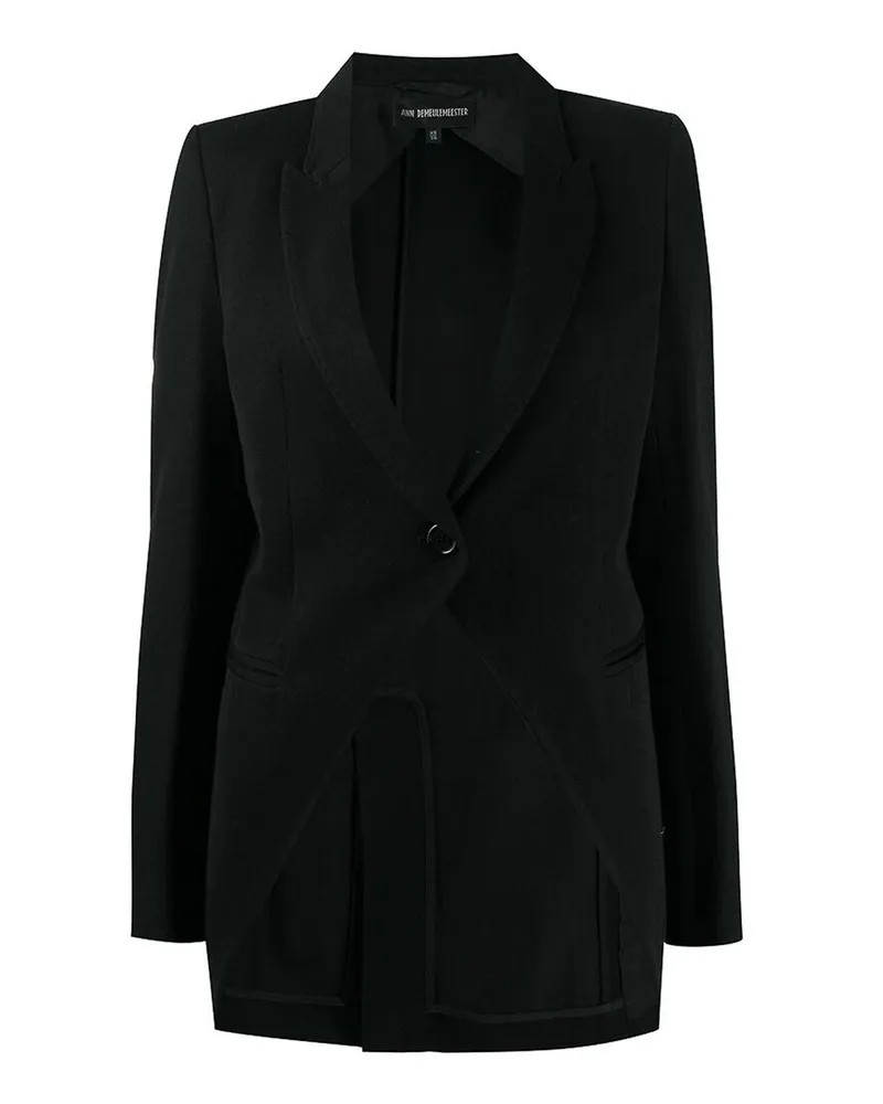 Ann Demeulemeester Blazer - Schwarz Schwarz