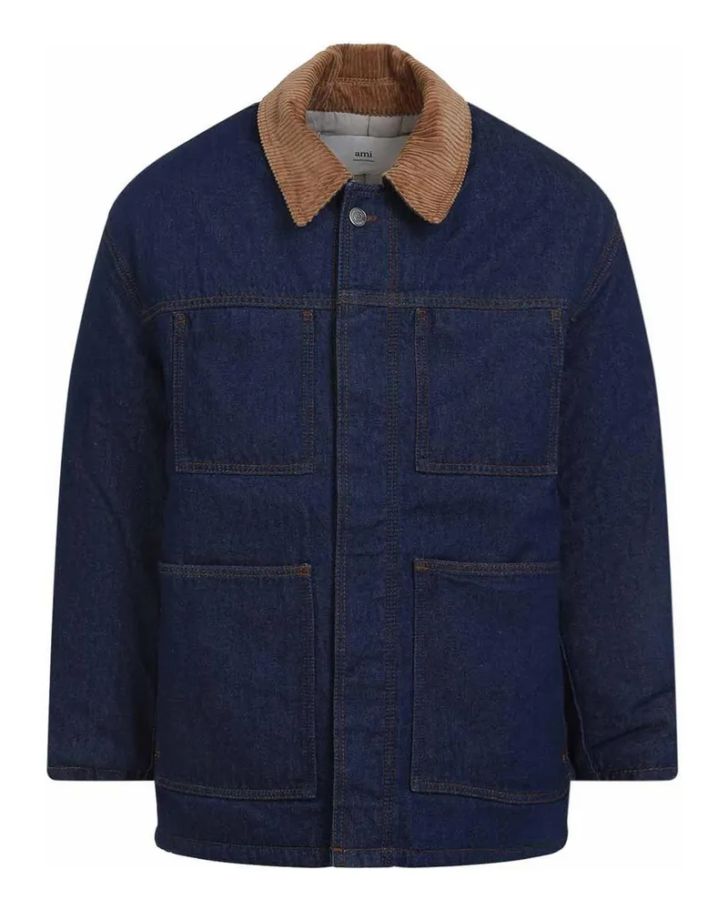 AMI Paris Daunenjacke - Jeansblau Jeansblau