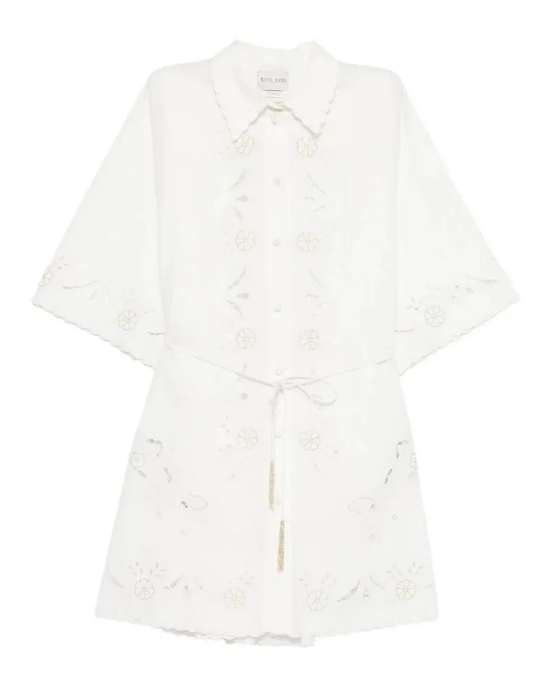 forte_forte Knielanges Kleid - Weiß Weiß