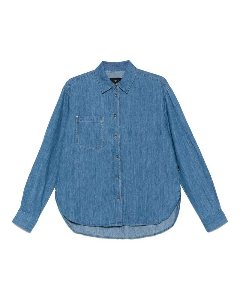 7 for all mankind Hemd - Blau Blau