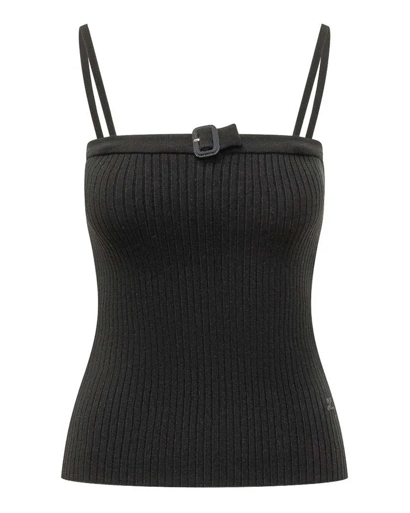 Courrèges Top - Schwarz Schwarz