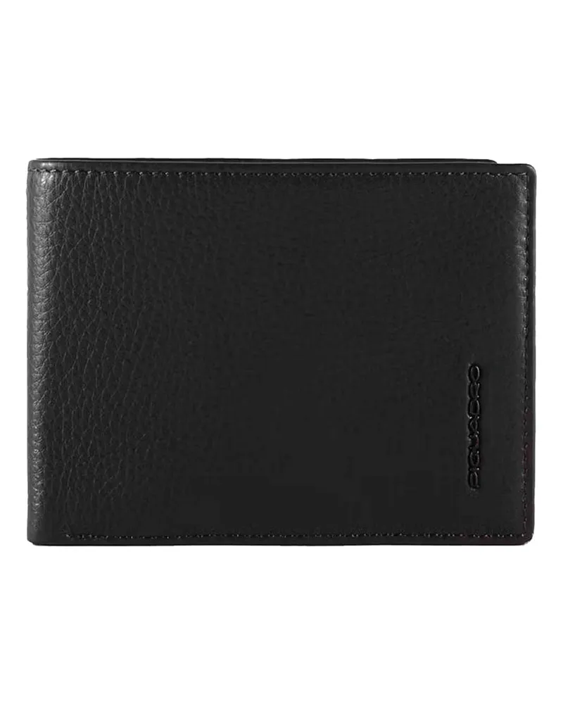 Piquadro Portemonnaie - Schwarz Schwarz