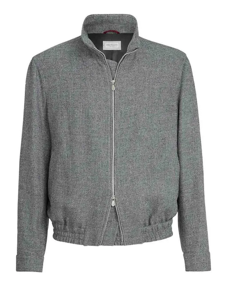 Brunello Cucinelli Bomberjacke - Grau Grau