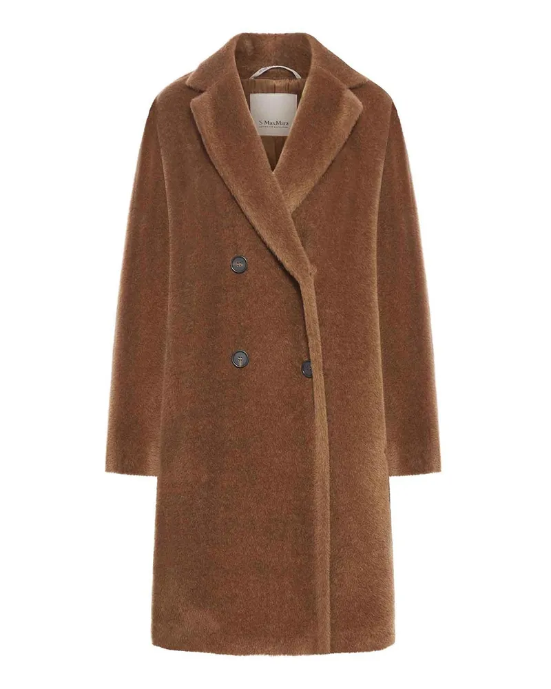 Max Mara Langer Mantel - Nude Nude