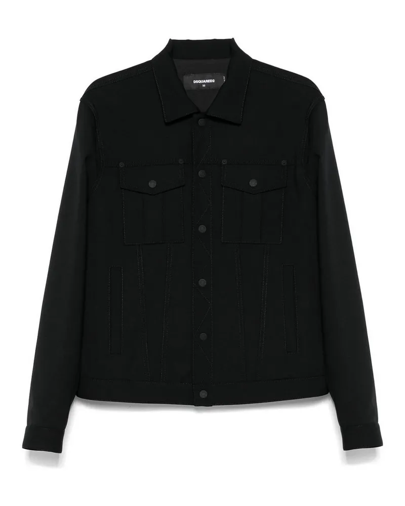 Dsquared2 Casualjacke - Schwarz Schwarz