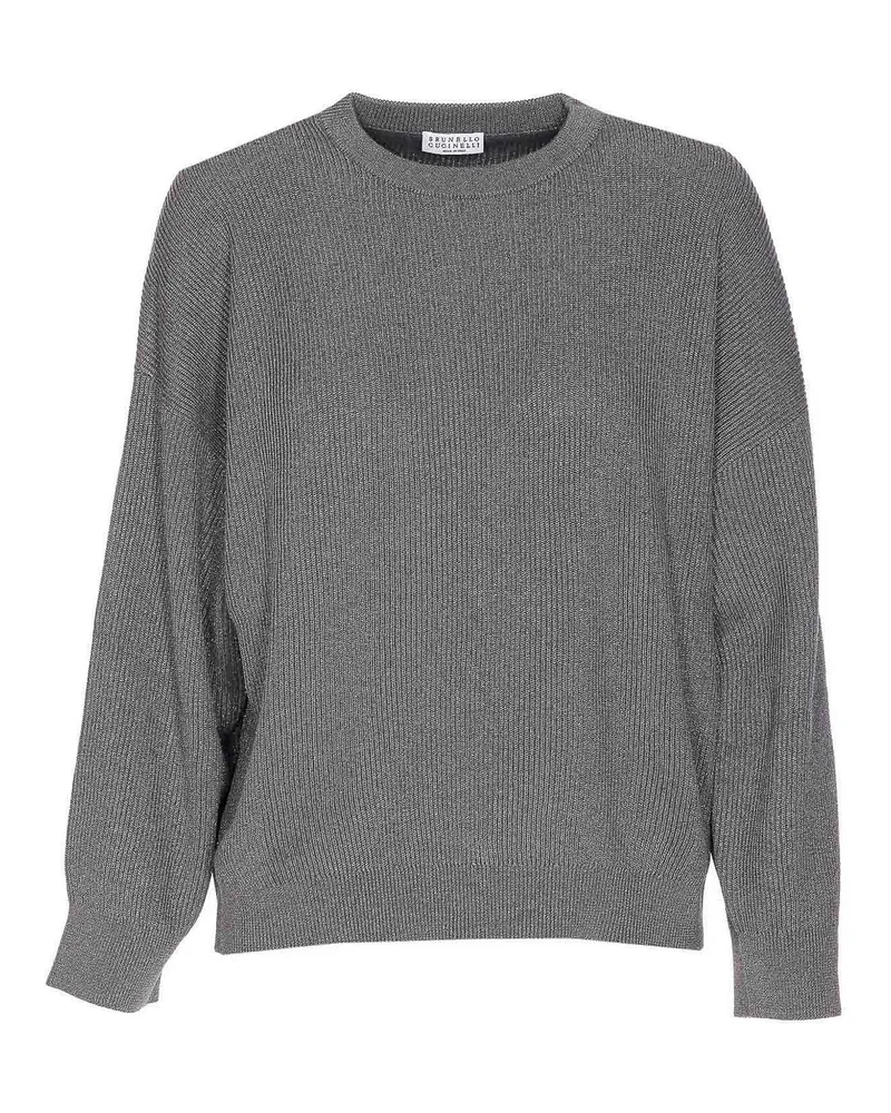 Brunello Cucinelli Rundhalspullover - Grau Grau