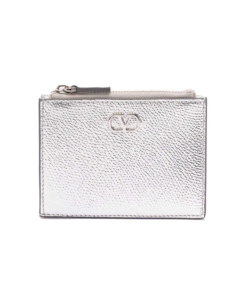 Valentino Garavani Portemonnaie - Silber Silber