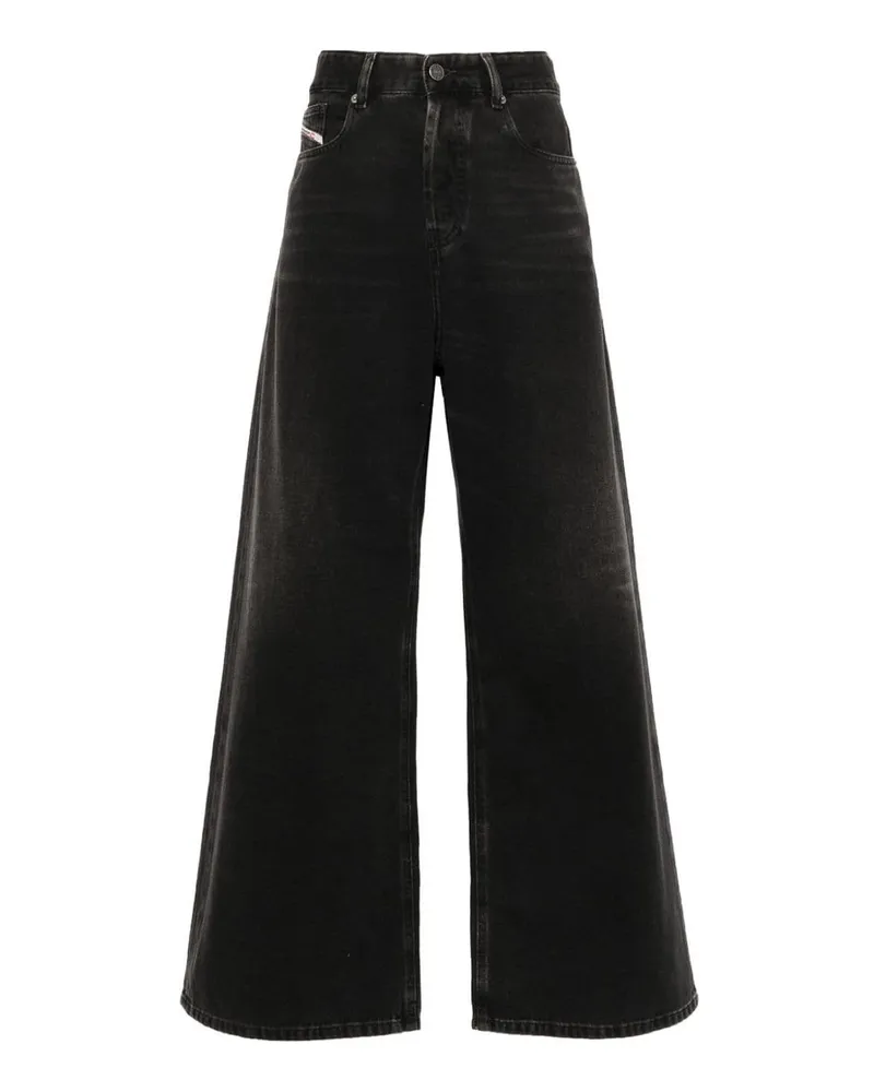 Diesel Straight Leg Jeans - Schwarz Schwarz