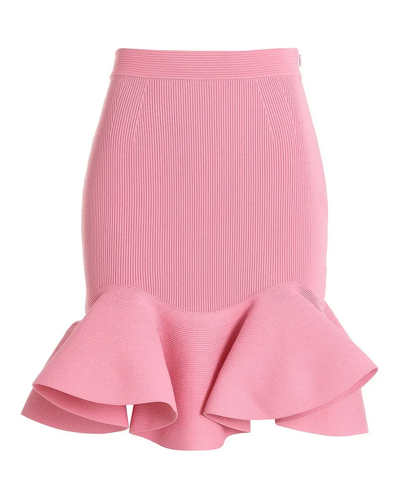 Alexander McQueen Minirock - Rosa Rosa