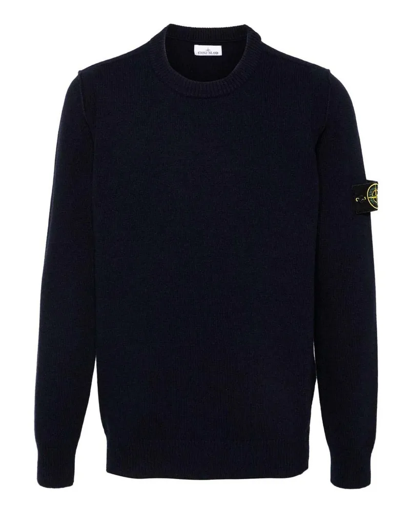 Stone Island Rundhalspullover - Blau Blau
