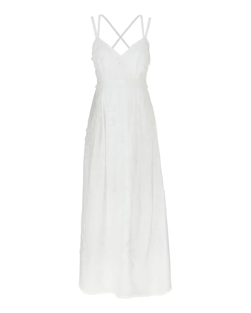Alberta Ferretti Knielanges Kleid - Weiß Weiß