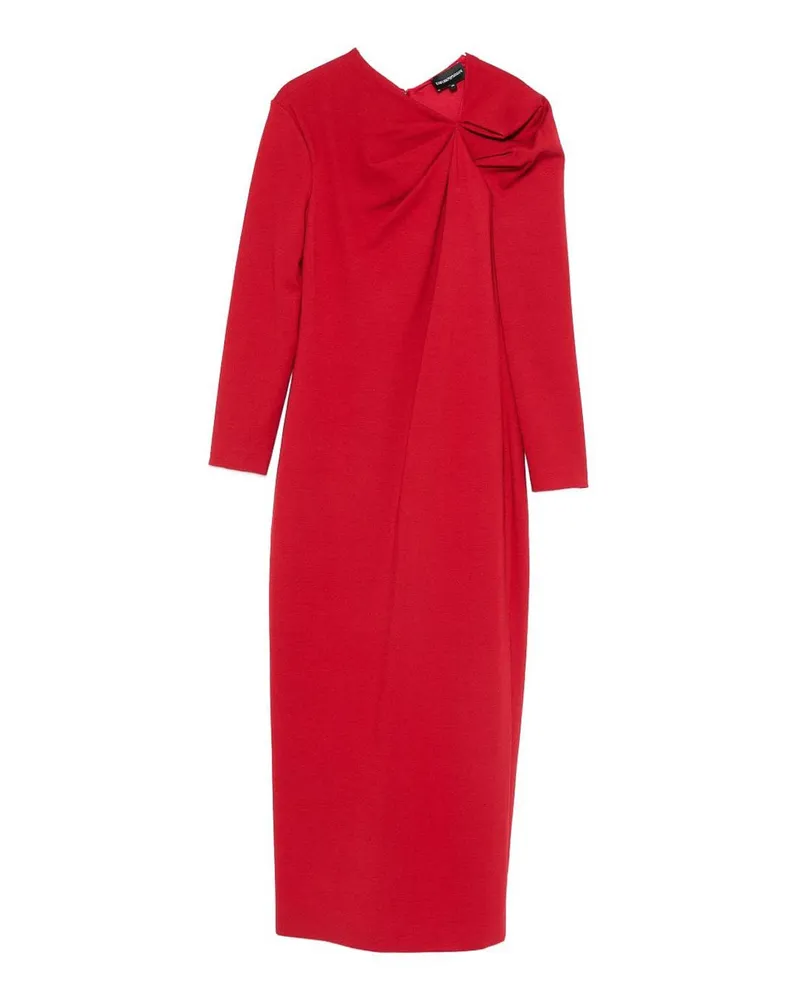 Emporio Armani Knielanges Kleid - Rot Rot