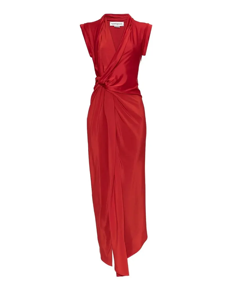Victoria Beckham Knielanges Kleid - Rot Rot