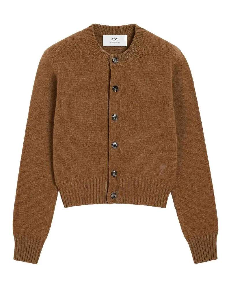 AMI Paris Cardigan - Beige Beige