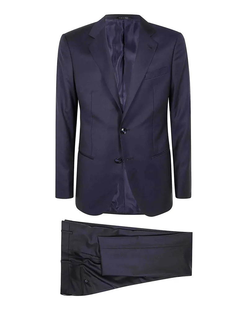 Giorgio Armani Eleganter Anzug - Blau Blau