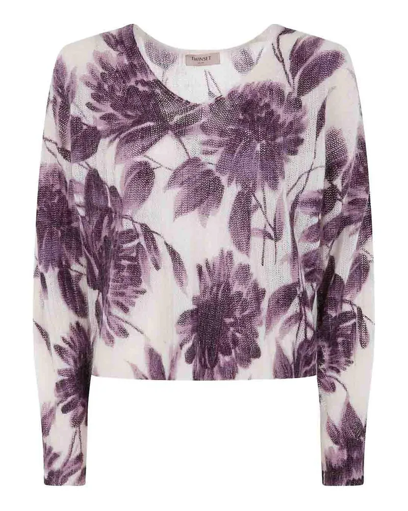 Twin-Set U-Boot-Pullover - Lila Lila