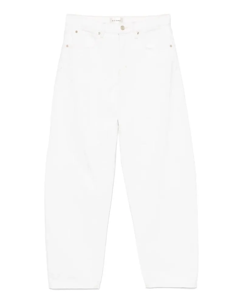 Frame Denim Straight Leg Jeans - Beige Beige