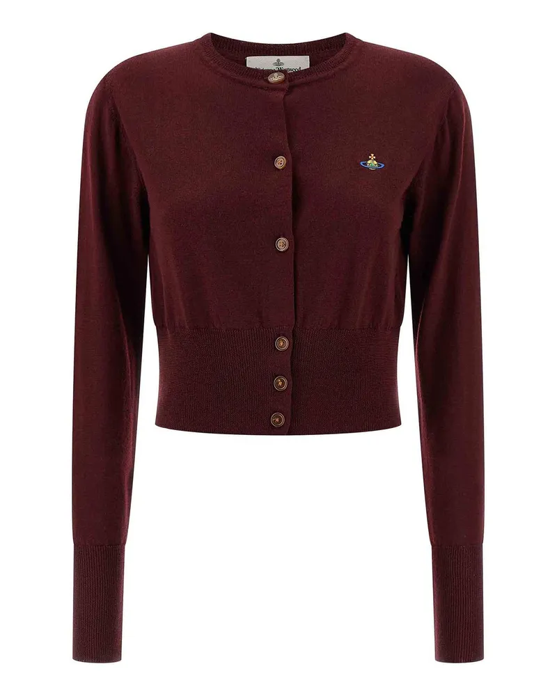 Vivienne Westwood Cardigan - Dunkelrot Dunkelrot