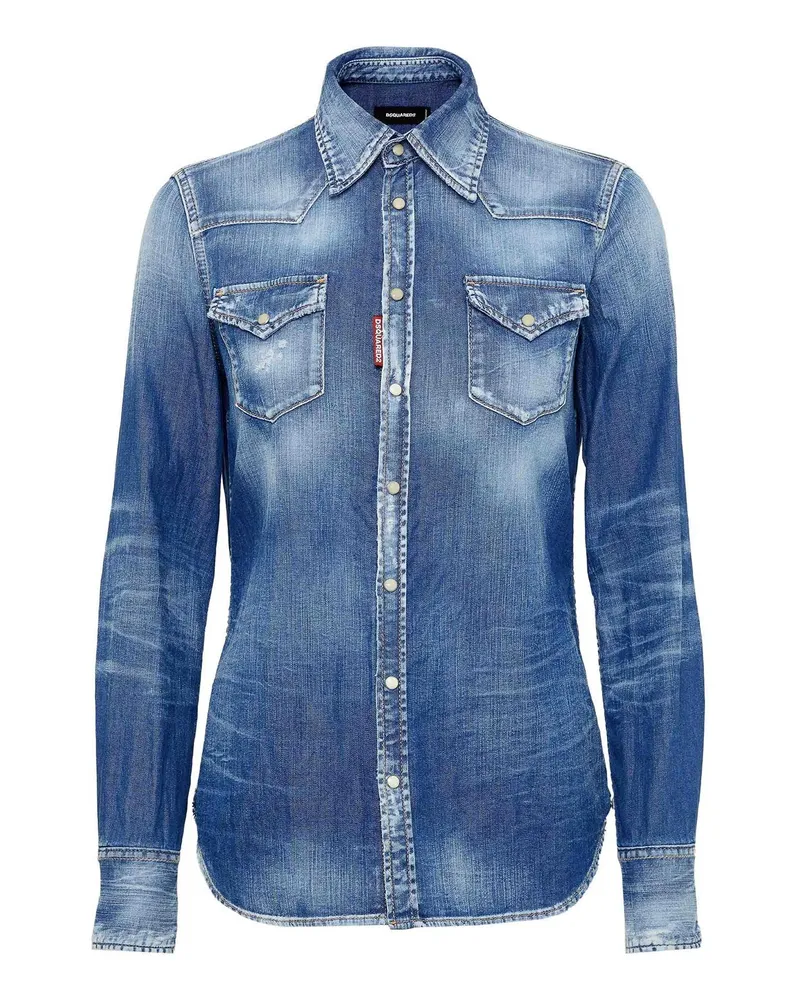 Dsquared2 Hemd - Dunkelblau Dunkelblau