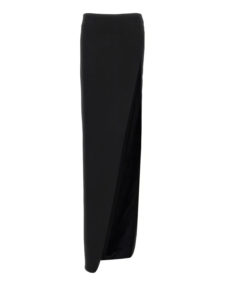 Ann Demeulemeester Midirock - Schwarz Schwarz