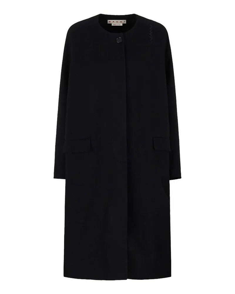 Marni Langer Mantel - Schwarz Schwarz