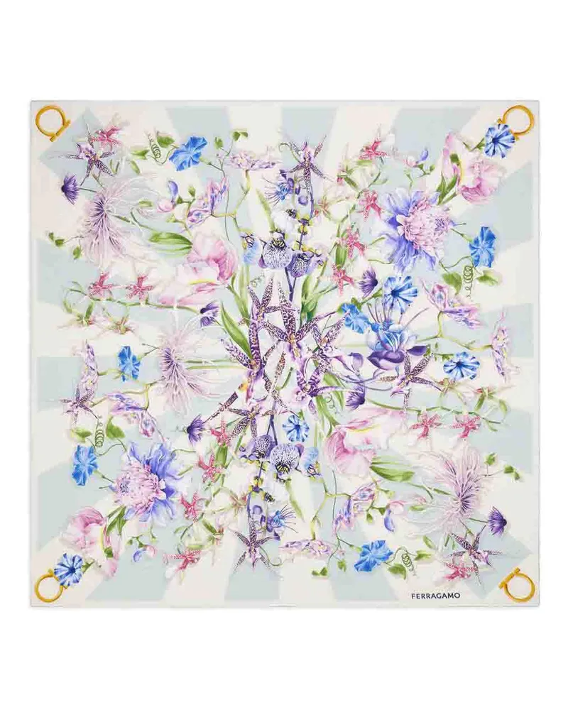 Ferragamo Stola - Blau Blau