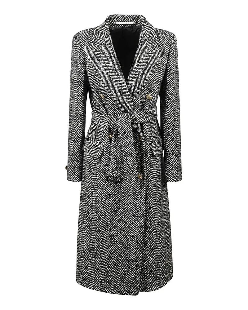 Tagliatore Kurzer Mantel - Grau Grau