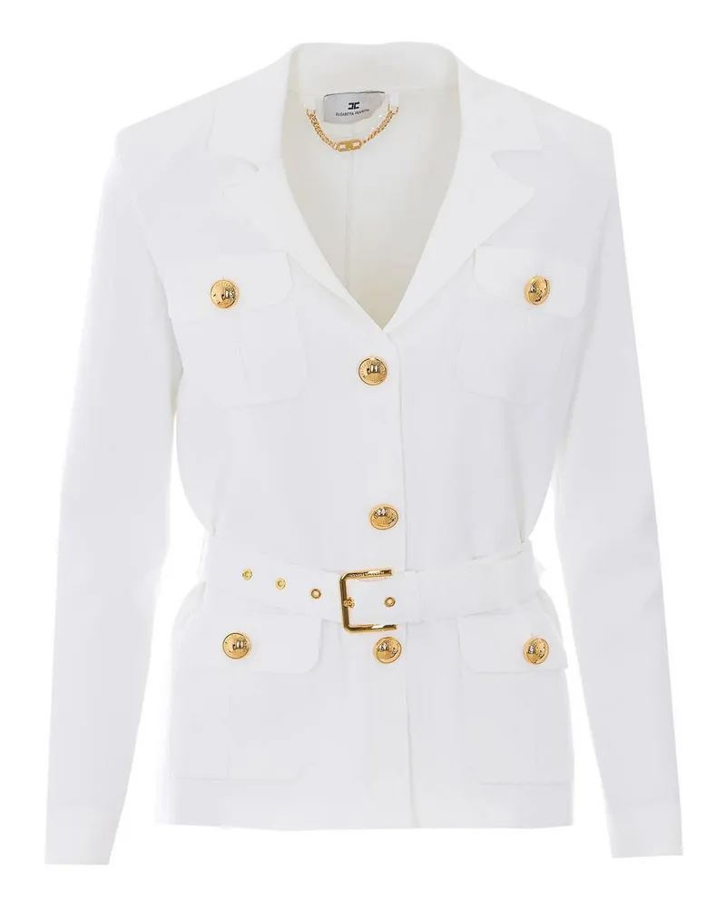 Elisabetta Franchi Cardigan - Weiß Weiß