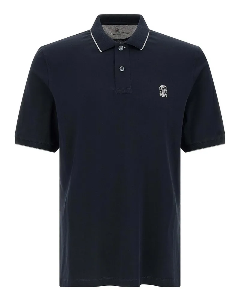 Brunello Cucinelli Poloshirt - Blau Blau