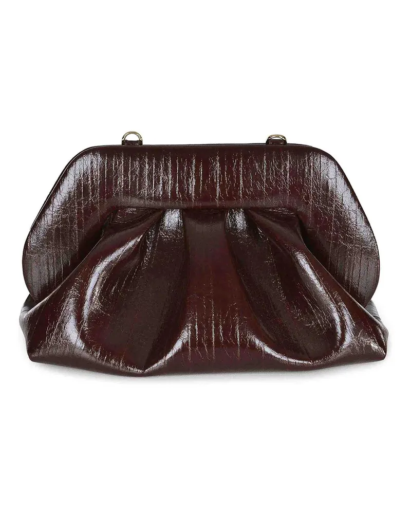THEMOIRÈ Clutch - Dunkelbraun Dunkelbraun