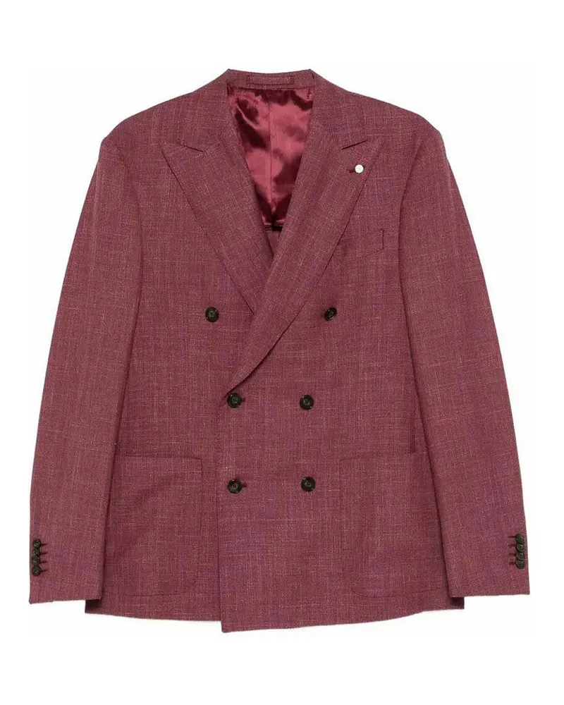 Luigi Bianchi Mantova Blazer - Dunkelrot Dunkelrot