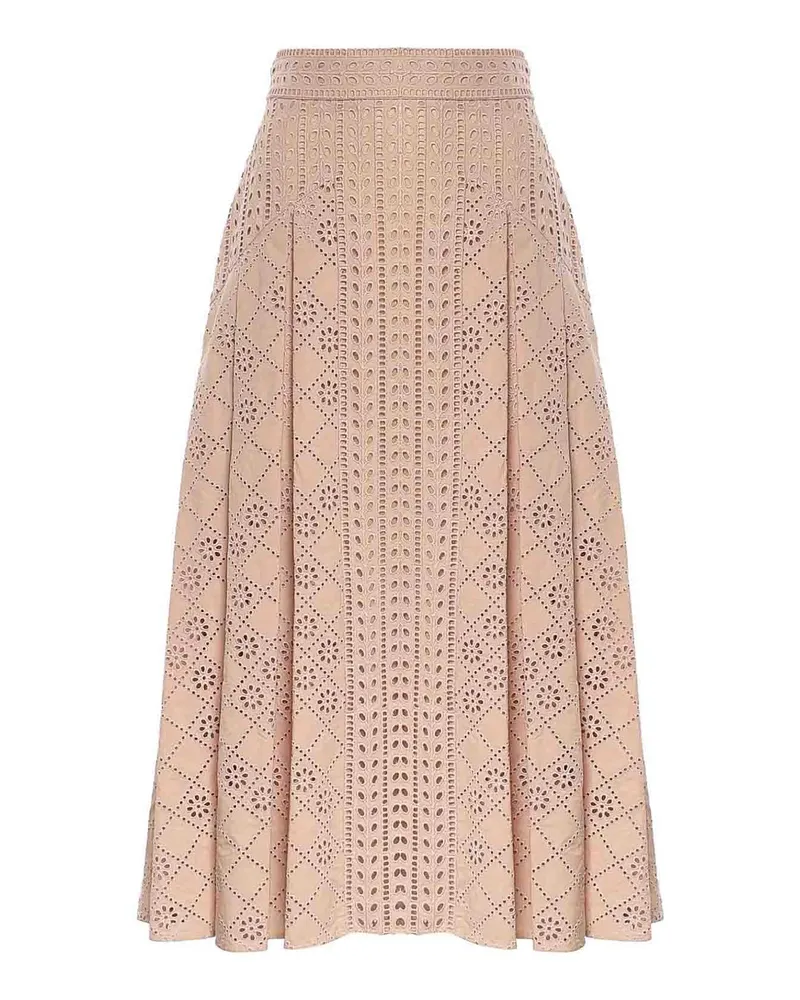 Alberta Ferretti Langer Rock - Nude Nude