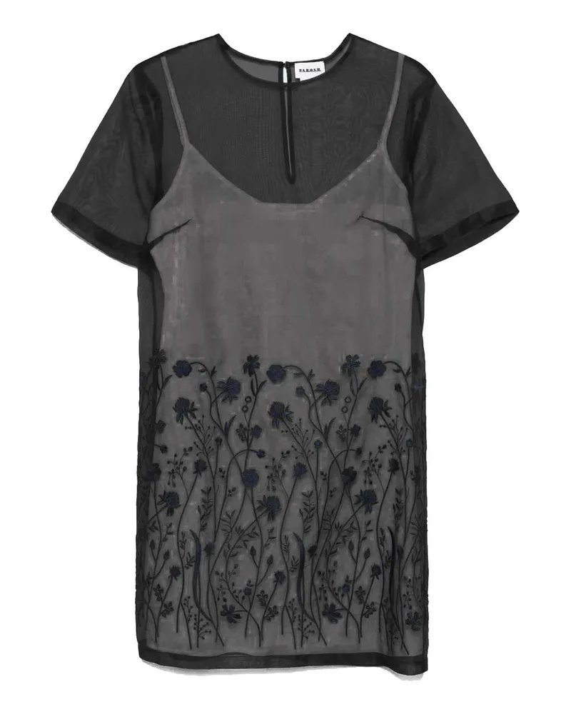 P.A.R.O.S.H. P. A.R. O H. Knielanges Kleid - Schwarz Schwarz