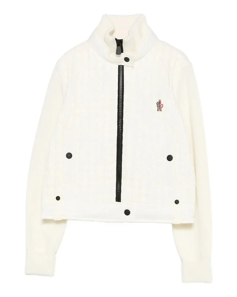 Moncler Kurzer Mantel - Weiß Weiß