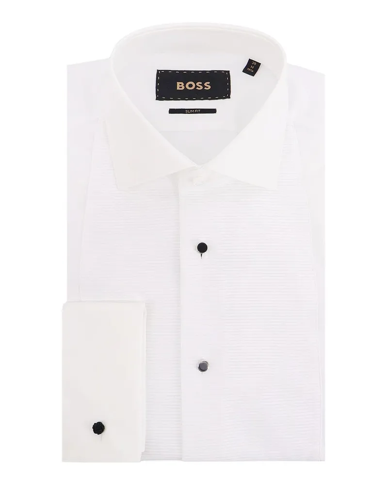 HUGO BOSS Hemd - Weiß Weiß