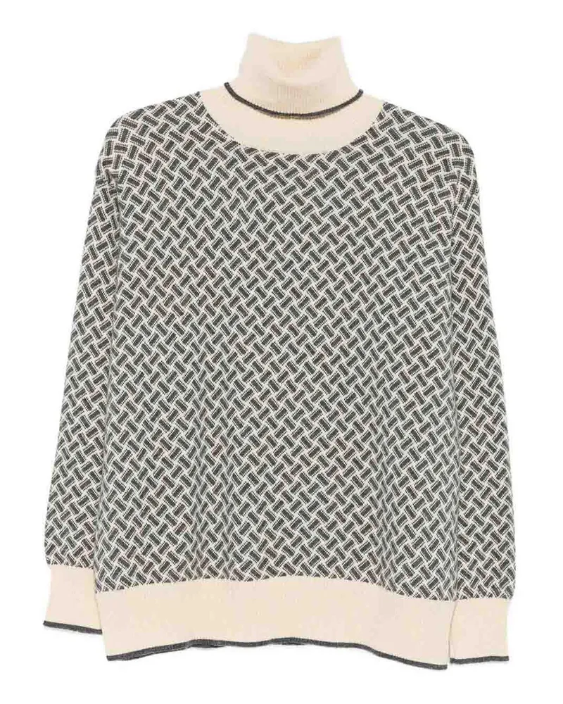 Drumohr  Rollkragenpullover - Weiß Weiß