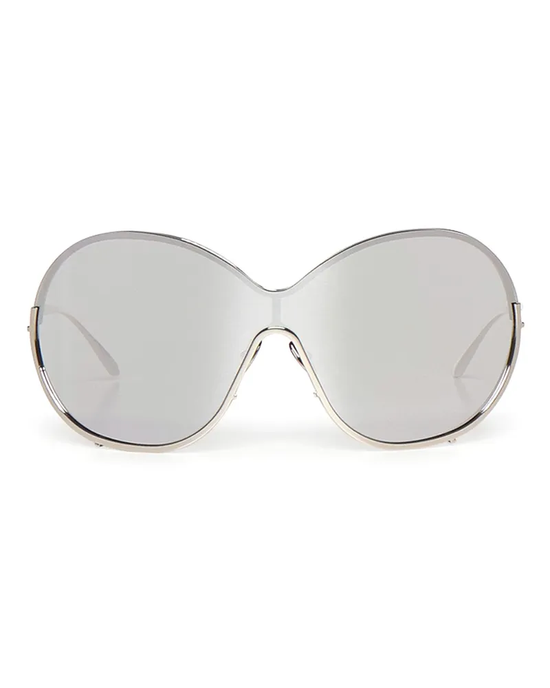 Alaïa Sonnenbrille - Silber Silber