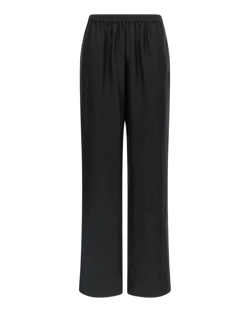 Loulou Studio Casual Hose - Schwarz Schwarz