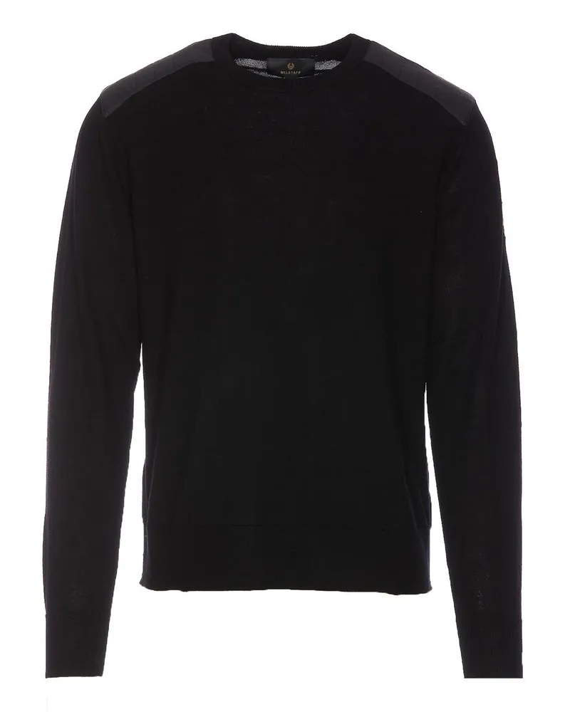 Belstaff Rundhalspullover - Schwarz Schwarz