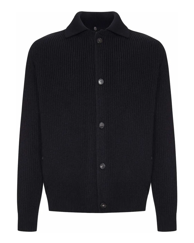 Zanone Cardigan - Schwarz Schwarz