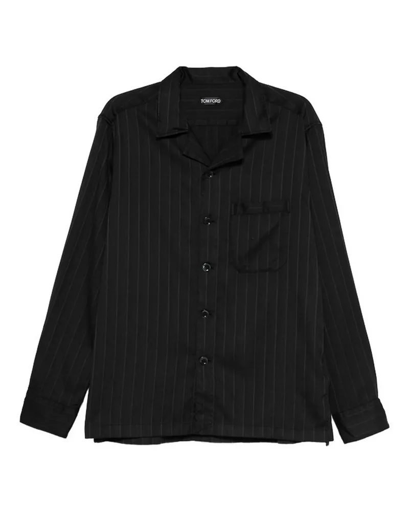 Tom Ford Hemd - Schwarz Schwarz