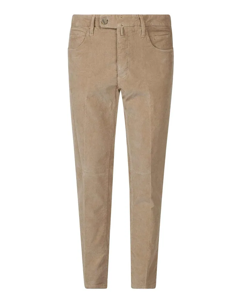Incotex Bootcut Jeans - Beige Beige
