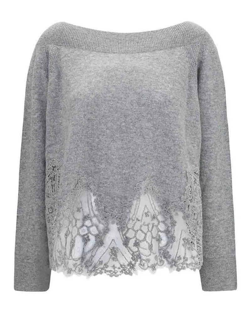 Ermanno Scervino Rundhalspullover - Grau Grau