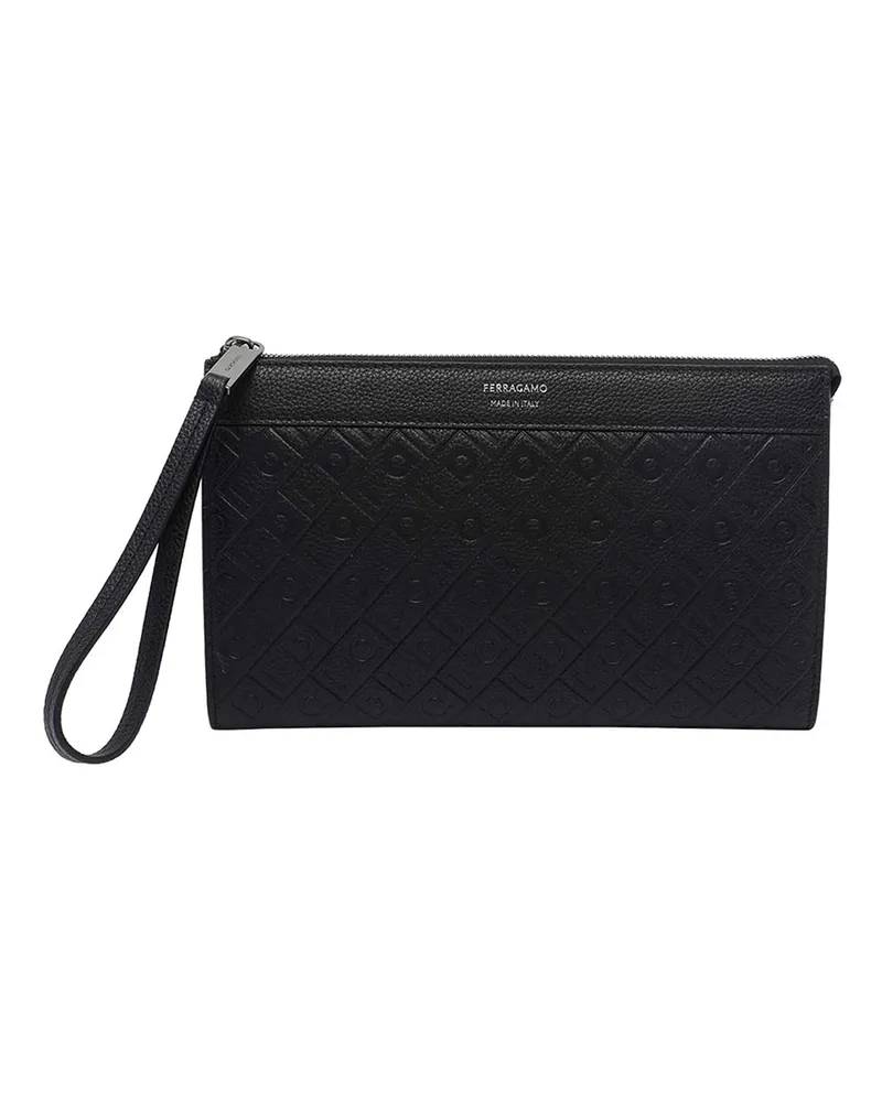 Ferragamo Clutch - Schwarz Schwarz
