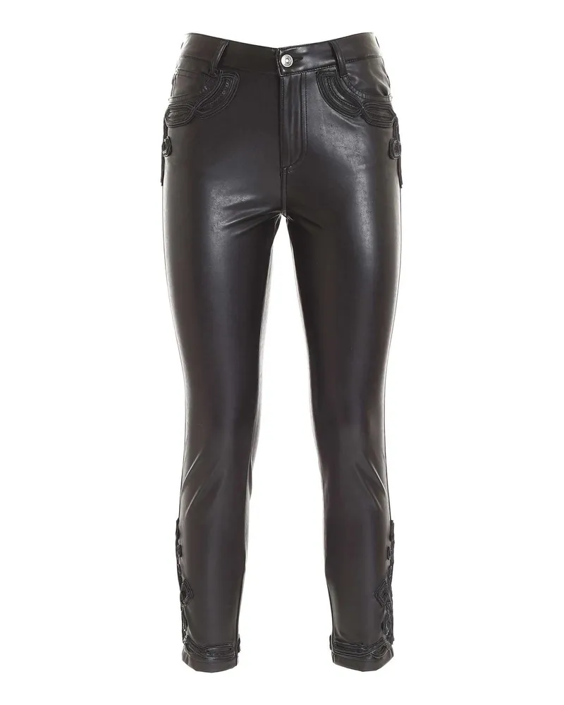 Ermanno Scervino Lederhose - Schwarz Schwarz