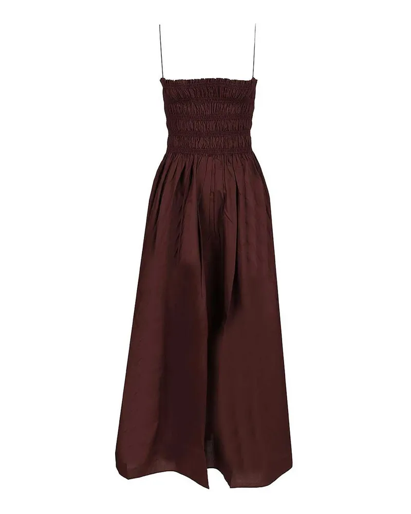 Matteau Knielanges Kleid - Dunkelrot Dunkelrot