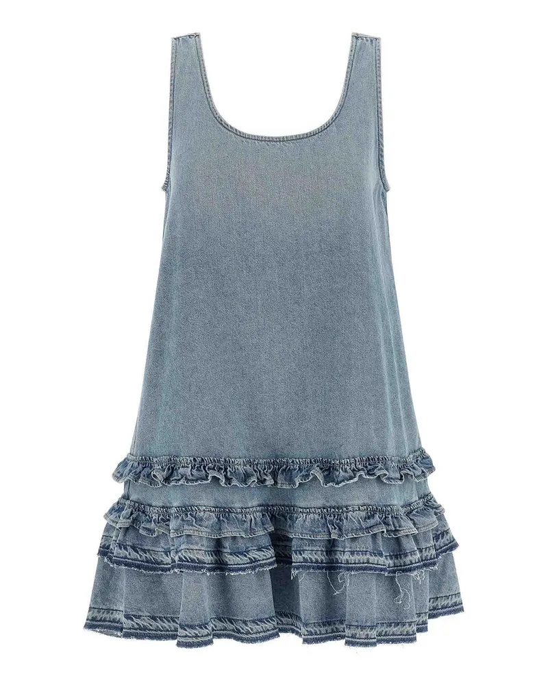 Ganni Knielanges Kleid - Hellblau Hellblau