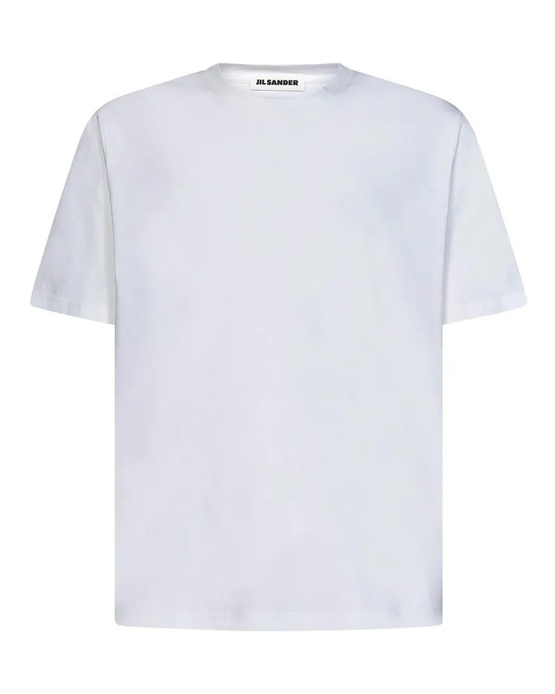 Jil Sander Rundhalspullover - Weiß Weiß