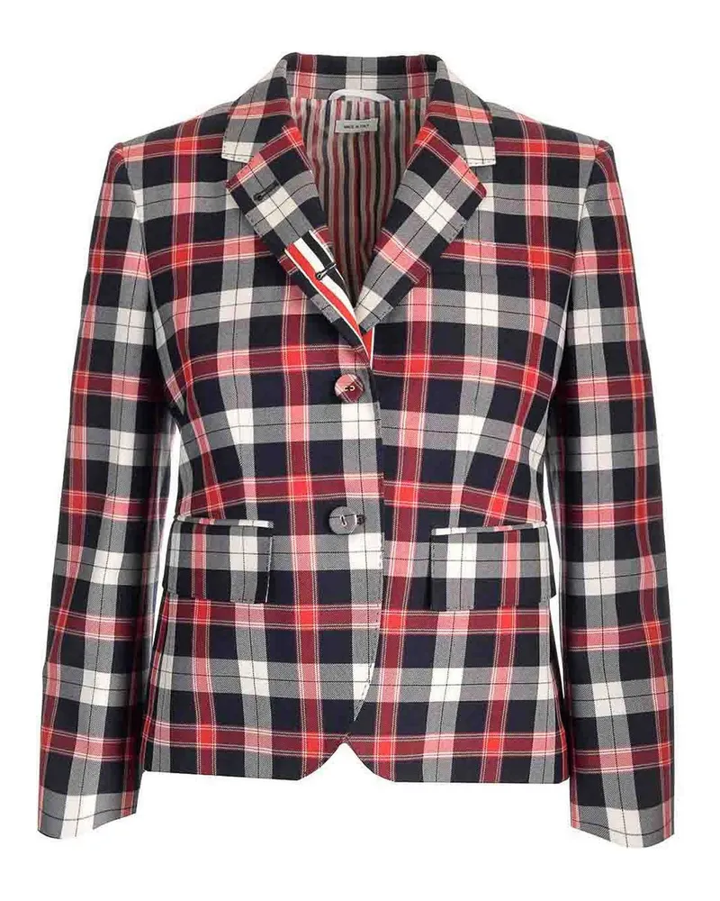 Thom Browne Kurzer Mantel - Weiß Weiß