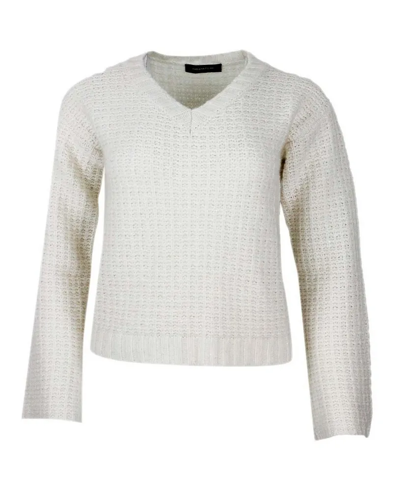 Fabiana Filippi Rundhalspullover - Weiß Weiß